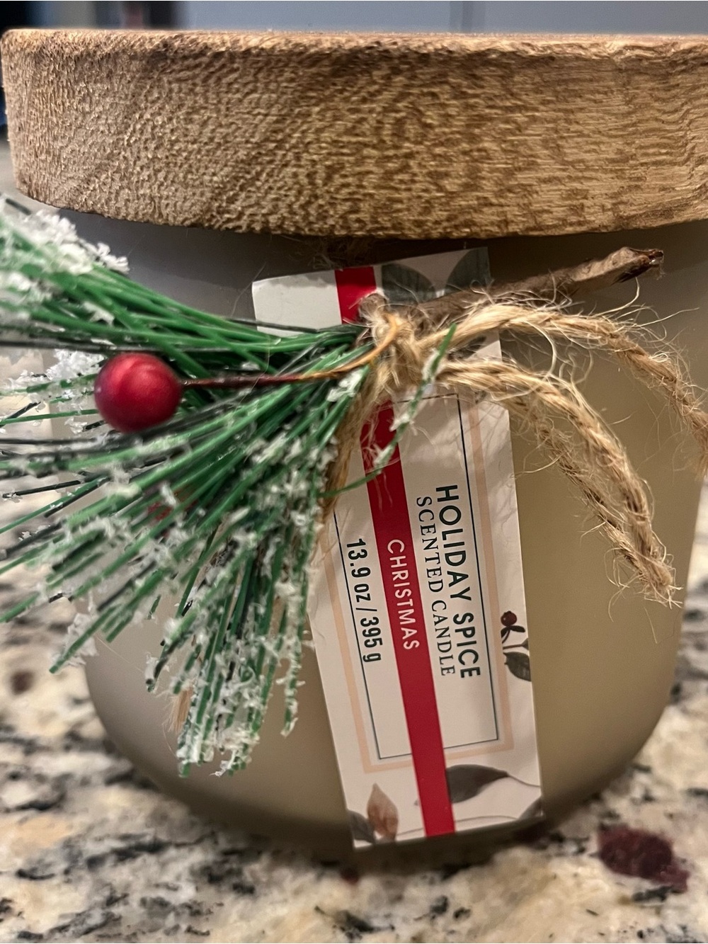 Holiday Spice Scented Candle